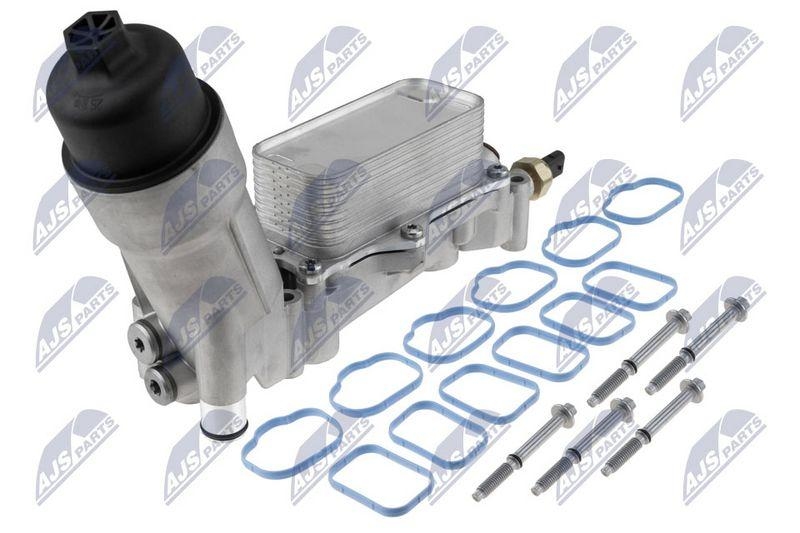 Radiator ulei cu filtru Chrysler Pacifica 3.6 2017-, Jeep Grand Cherokee IV 3.6 2016-, Jeep Gladiator 3.6 2019-; 68308741AF; NTY, aftermarket