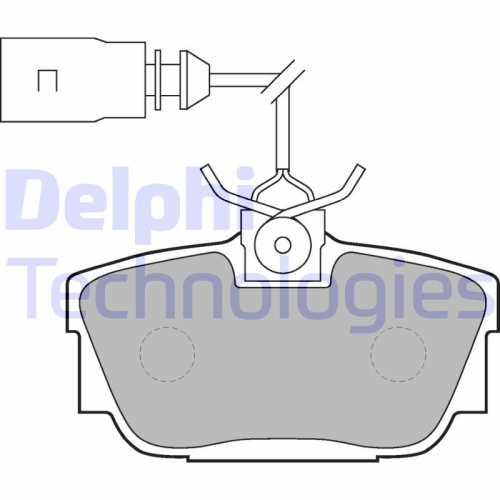 DELPHI set placute frana,frana disc