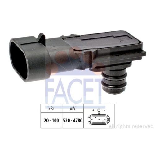 Senzor presiune aer galerie admisie Facet 103023