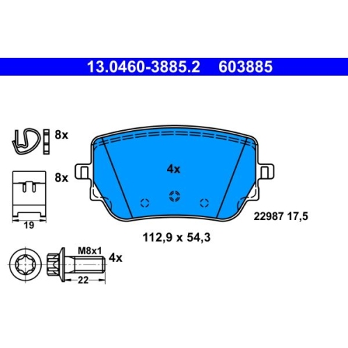 ATE set placute frana,frana disc