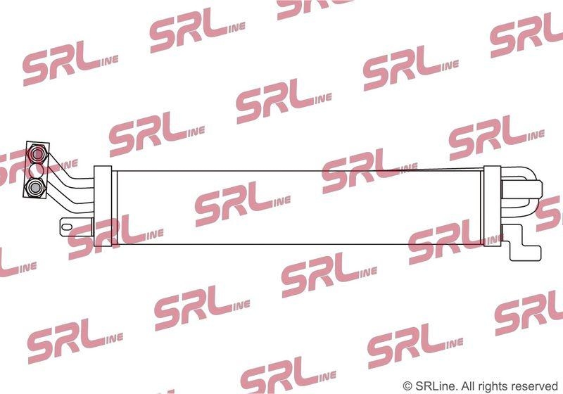 Radiator racire ulei motor, termoflot Jeep Gladiator 19-, Wrangler 18-, motor: 3.0 MultiJet, 3.6 V6, radiator transmisie, 525x100x22, SRLine, miez si rezervor din aluminiu brazat, 68314791AA