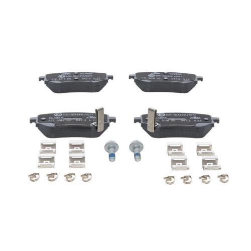 Placute frana Mercedes X-Class (470), X-Class Flatbed / Chassis (470); Nissan Navara Platform / Chassis (D23), Np300 Navara Pick-Up (D23, punte spate, cu indicator uzura acustic, ATE