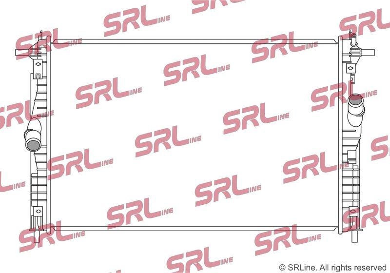 Radiator Mazda 3 (Bp) 19-, Cx-30 19-, motor: 2.0 Skyactiv-G, 2.5 Skyactiv-G, 675x429x16, SRLine, Aluminiu/ Plastic brazat, PAF115200; PAF315200B