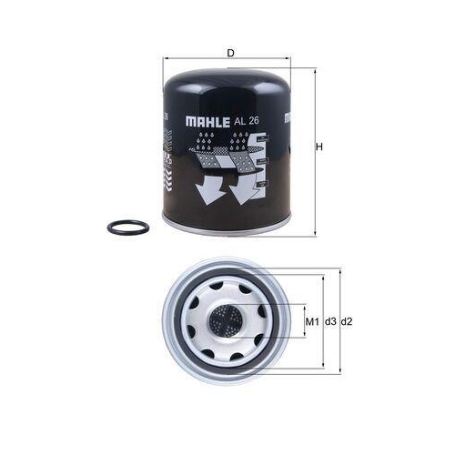 MAHLE Element filtrant uscator aer, compresor