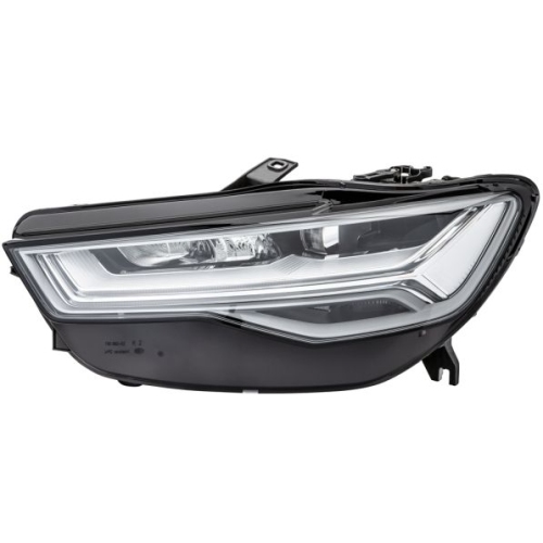 Far Audi A6 (4g/C7), 06.2014-09.2018, partea Stanga, cu sistem iluminat in curba; cu lumina timp de zi tip LED; LED; electric; fara motor; fara unitate control LED; fara ventilator racire, HELLA