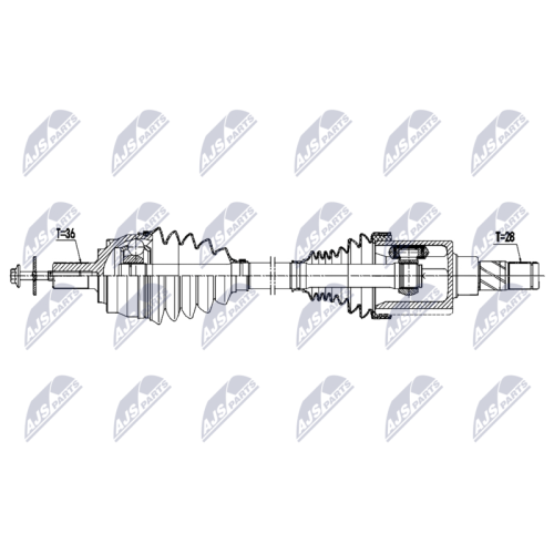 Planetara Volvo V40 T2, T3, D2, D3 2015-, Fata, Stanga, CV Manuala M76, 31367904