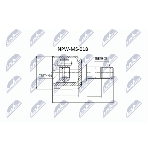 Cap planetara interior Mitsubishi Galant Usa Ea3, 8a 1996-2003, MR470021