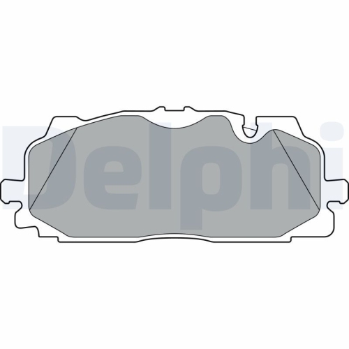 Set placute frana fata DELPHI, Audi A4 (B9), 2015-, A5, 2016-, A6 (C8), 2018-, A7, 2017-, A8, 2017-, Q5, 2016-, Q7 (4M), 2015-, Q8 (4mn), 2018-; VW Touareg (Cr7), 2017-, Fata; puntea fata; Sistem de franare : TEVES