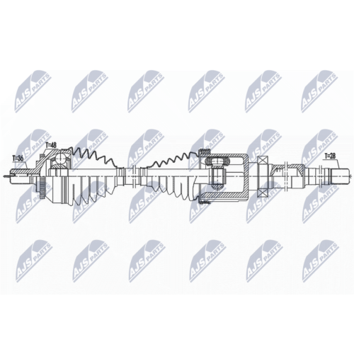 Planetara Volvo V70 2 D5 Awd 2005-2007, Xc70 Cross Country D5 Awd 2005-2007, Fata, Dreapta, CV Automata, NPW-VV-142