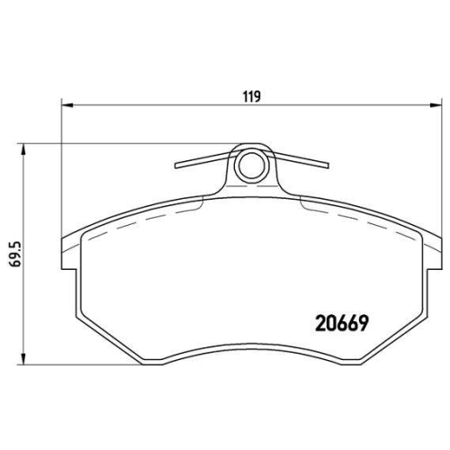 Placute frana Audi 100 C2 Avant (435 436) 07.77-02.83, 100 C2 Sedan (431 433 434) 06.76-08.84, 80 B3 06.86-10.91, 80 B4 09.91-01.96, 90 B3 (893 894 8a2) 04.87-09.91, A4 B5 (8d2) 11.94-12.01, Cabriolet B3 (8g7) 05.91-08.00, Coupe B2 (81 855 856) 07.80-10.8