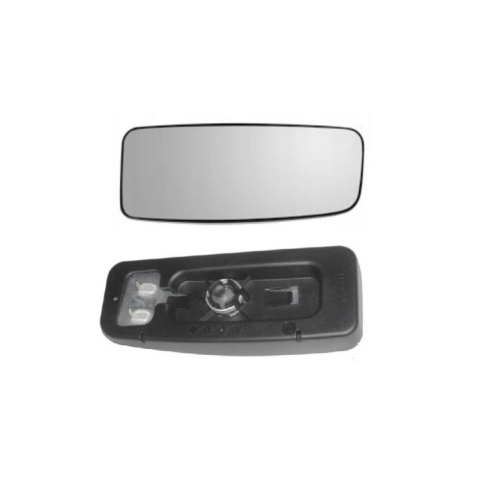 Geam oglinda exterioara cu suport fixare Mercedes Sprinter 209-524, 2009-2018, Sprinter W910, 2018-, Vw Crafter (2e), 2009-04.2017, Dreapta, incalzita; panoramica; cromat; inferior; fixare rotunda