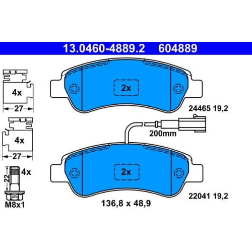 ATE set placute frana,frana disc