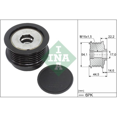 INA Sistem roata libera, generator