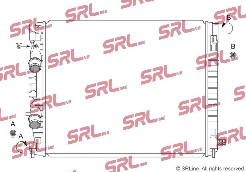 Radiator Maserati Ghibli 13-, Levante 16-, Quattroporte 13-, motor: 3.0 V6 T, 637x512x36, SRLine, Aluminiu/ Plastic brazat, 16478746; 670030844