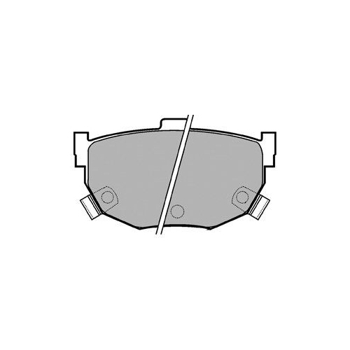 Set placute frana Delphi LP1073, parte montare : Punte Spate