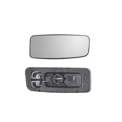 Geam oglinda exterioara cu suport fixare Mercedes Sprinter 209-524, 2009-2018, Sprinter W910, 2018-, Vw Crafter (2e), 2009-04.2017, Dreapta, incalzita; panoramica; inferior; pentru oglinzi OE, View Max