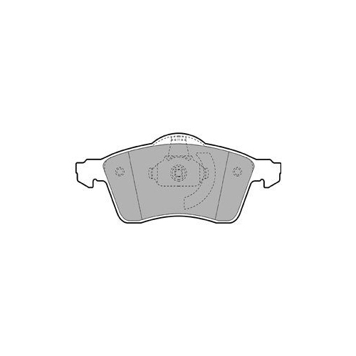 Set placute frana Delphi LP1092, parte montare : Punte Fata