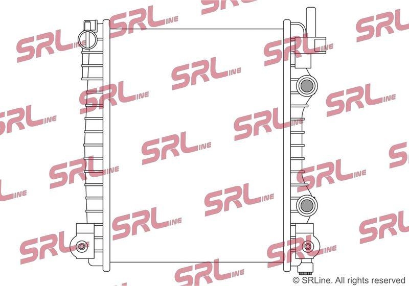 Radiator Maserati Ghibli 13-, Grecale 22-, Levante 16-, motor: 2.0 Turbo, 3.0 V6 T, radiator auxiliar; intrare/iesire conectare rapida; MHEV, 310x225x26, SRLine, Aluminiu/ Plastic brazat, 675001056