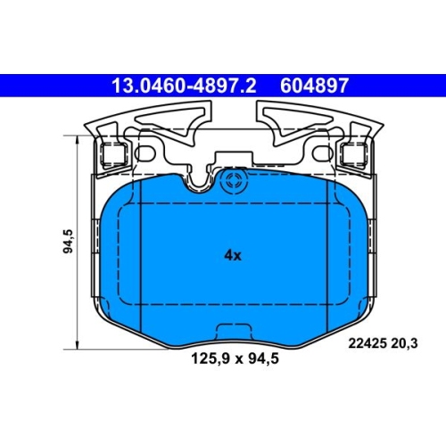 ATE set placute frana,frana disc