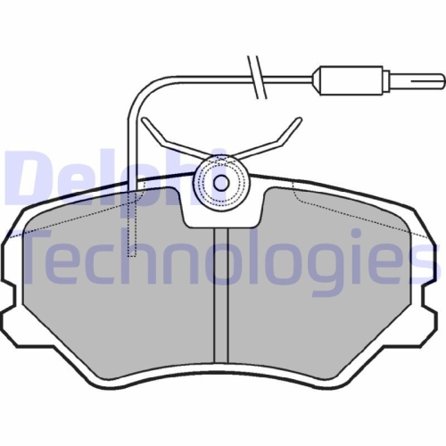 DELPHI set placute frana,frana disc