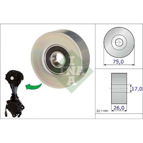 Rola intinzator curea transmisie INA 532067610