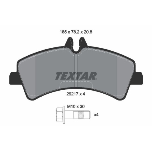 TEXTAR set placute frana,frana disc Q+