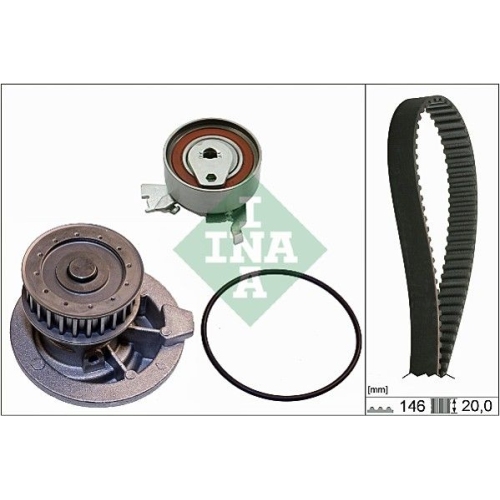 Kit distributie + pompa apa Ina 530014730