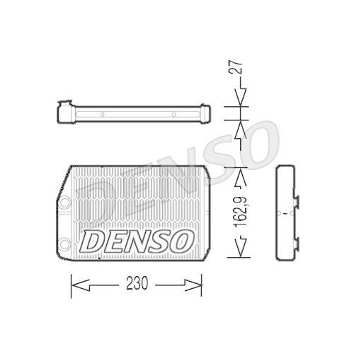 DENSO Schimbator caldura, incalzire habitaclu