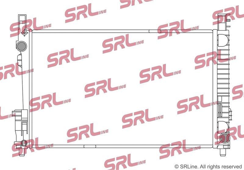 Radiator Mercedes A-Class (W169) 04-12, B-Class (W245) 05-11, motor: 1.5, 1.7, 2.0, 2.0 cdi, 650x408x16, SRLine, Aluminiu/ Plastic brazat, 1695000003MT