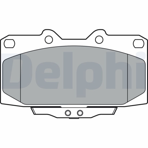 Set placute frana fata DELPHI, Toyota Yaris (P13), 12.10-, Fata; puntea fata