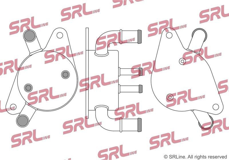 Radiator racire ulei motor, termoflot Mazda 3 09-13, 5 10-, motor: 2.0, radiator transmisie, 90x90x52, SRLine, Aluminiu, 1241009920; FSKC199F0