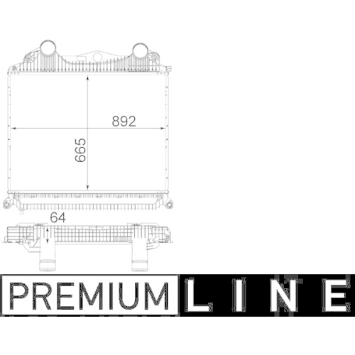 MAHLE Intercooler, compresor BEHR *** PREMIUM LINE ***