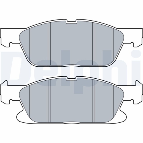 Set placute frana fata DELPHI, Ford Galaxy (Ck) 01.2015-, S-Max (Cj, Wa6), 01.2015-, Fata; puntea fata