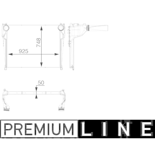 MAHLE Intercooler, compresor BEHR *** PREMIUM LINE ***