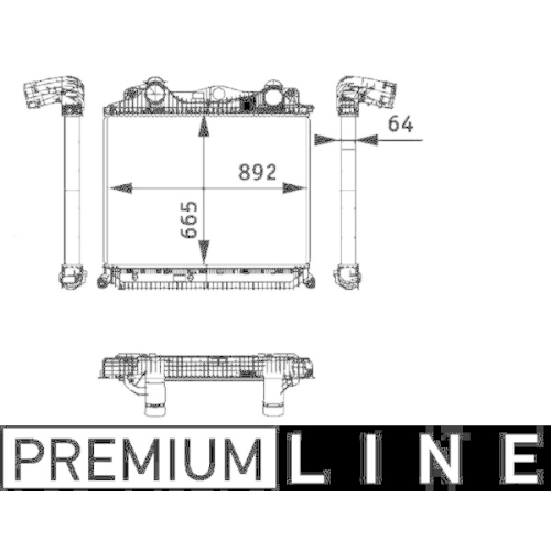 MAHLE Intercooler, compresor BEHR *** PREMIUM LINE ***
