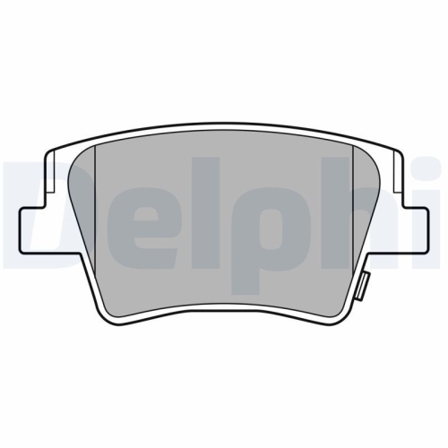 Set placute frana spate DELPHI, Hyundai Santa Fe IV (Tm, Tma), 02.2018-, spate; puntea spate; Echipament vehicul : vehicul fara frana parcare electronica