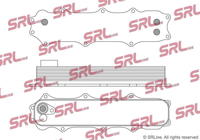 Radiator racire ulei motor, termoflot Maserati Ghibli 13-, Levante 16-, Quattroporte 13-, motor: 3.0 V6 T, 60x300x40, SRLine, Aluminiu, 280256; 303876