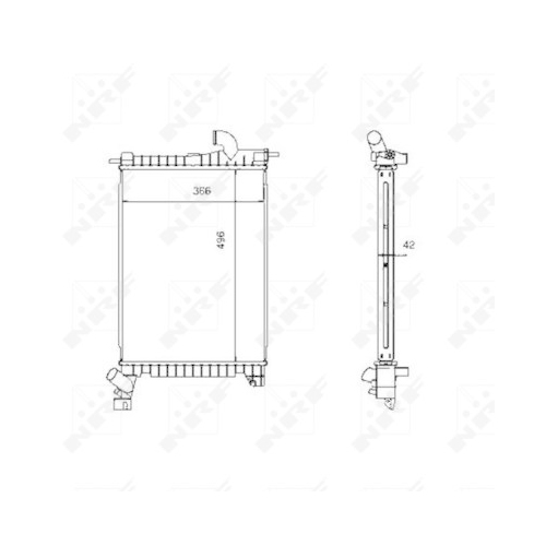 Radiator racire motor Nrf 507527