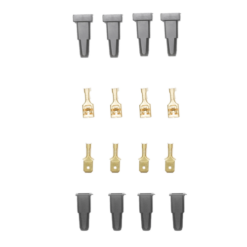 Set 8 papuci electrici BestAutoVest 6,3x0,8mm , 4 buc mama si 4 buc tata cu protectie de plastic