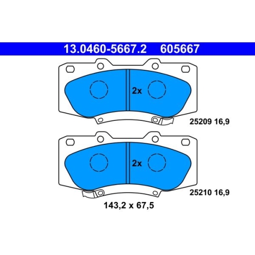 ATE set placute frana,frana disc