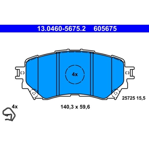 ATE set placute frana,frana disc