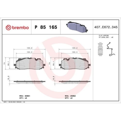 Placute frana Audi A3 Sedan (8ys, A3 Sportback (8ya, A4 Allroad B9 (8wh, A4 B9 (8w2, A4 B9 Avant (8w5, A5 (F53, A5 Convertible (F57, A5 Sportback (F5a, A6 Allroad C8 (4ah), A6 C8 (4a2), A6 Estate (4a5, A7 Sportback (4ka), A8 D5 (4n2, E-Tron (Gen), E-Tron