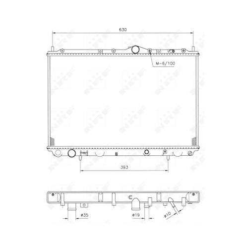 Radiator racire motor Nrf 509517