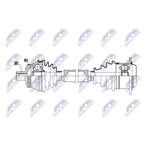 Planetara Audi A6 C5 1997-, Fata, Dreapta, CV Manuala, 4B0407272M