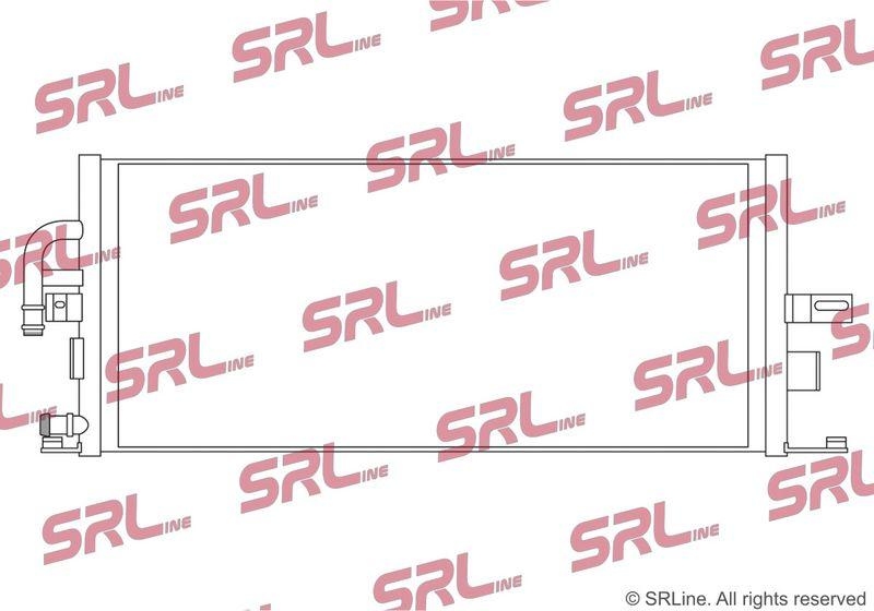 Radiator Mercedes Clasa S (W220) 98-05, motor: 4.0 CDI, radiator auxiliar, 640x261x20, SRLine, miez si rezervor din aluminiu brazat, 2205001503; A2205001503