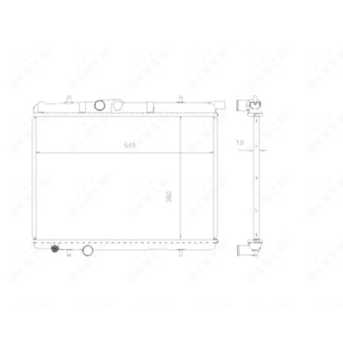 Radiator racire motor Nrf 509524