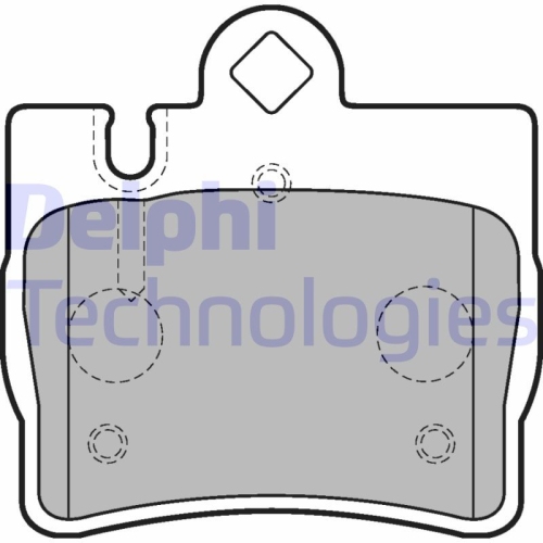 DELPHI set placute frana,frana disc