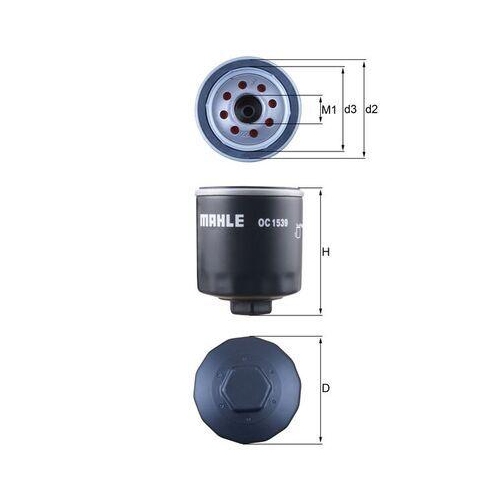 MAHLE Filtru ulei