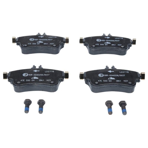 Placute frana Mercedes A-Class (W176), B-Class Sports Tourer (W246, punte fata, fara senzor avertizare uzura; pregatit pentru senzor uzura; ATE