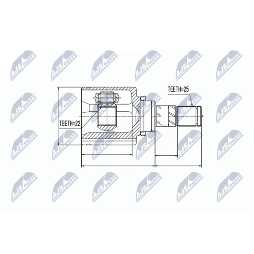 Cap planetara interior Nissan Tiida C11 2005- Stanga, Dreapta, 39720-ET028